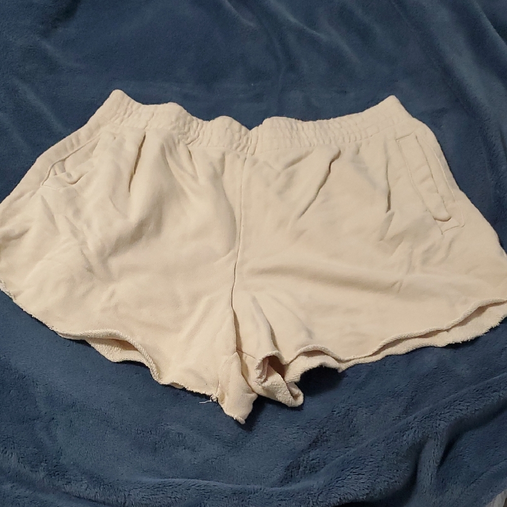 Aerie Cream Athletic Shorts